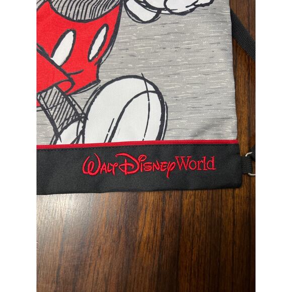 Walt Disney World Mickey Mouse Sketch Drawstring Cinch Bag 18.5” x 15” - Picture 4 of 7